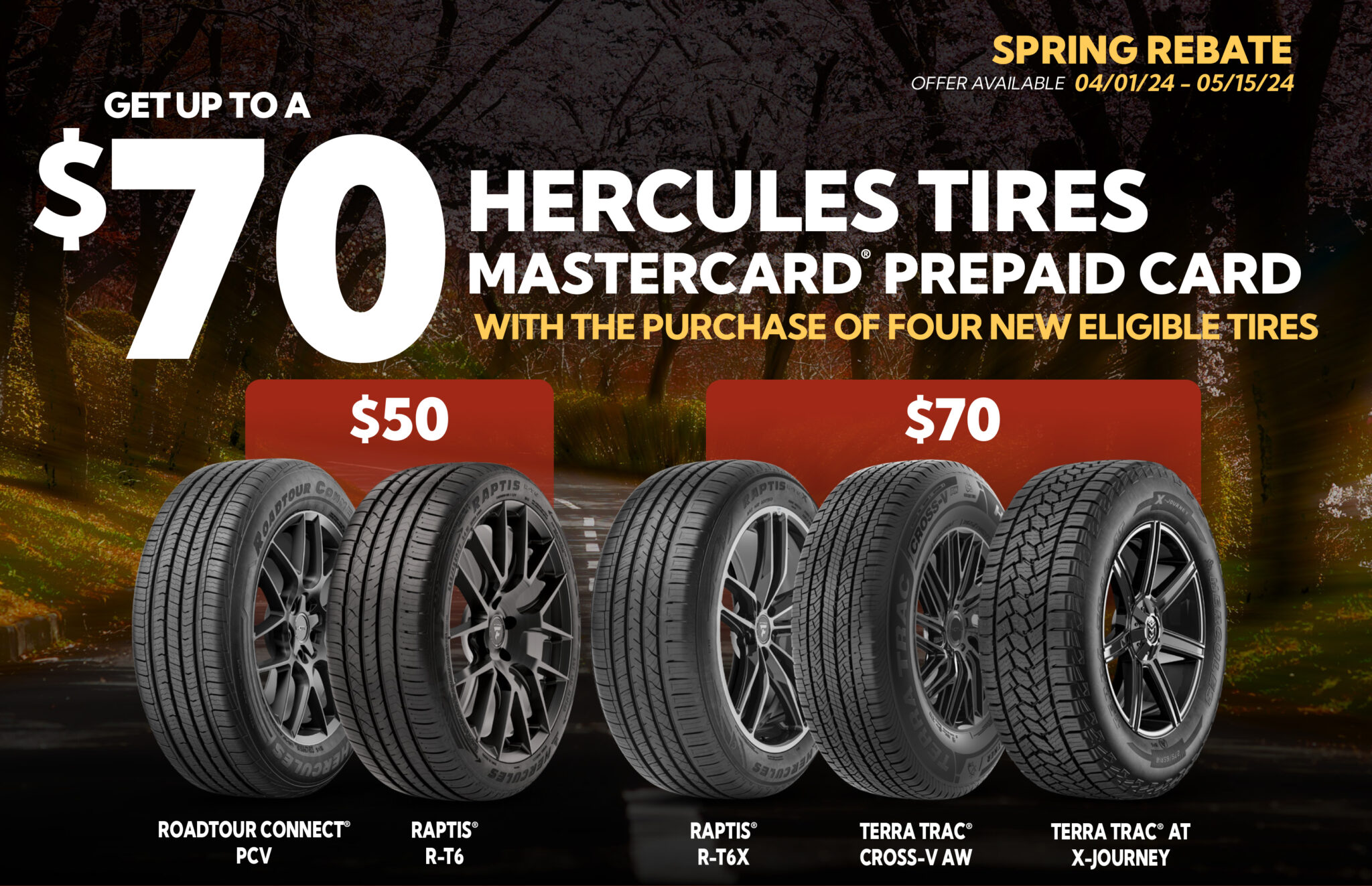 Hercules Rebate - Kennedy Tire & Auto Service